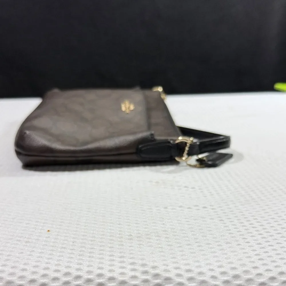 Coach Dark Brown East West Pop Crossbody Bag
